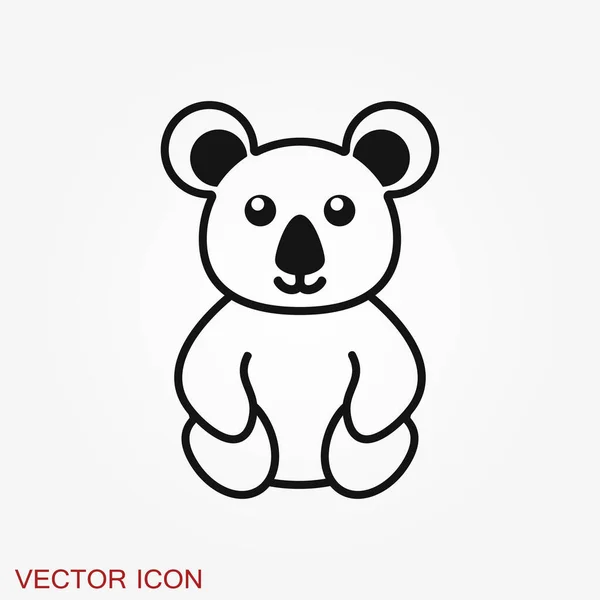 Icono Koala Diseñado Usando Icono Símbolo Logotipo — Vector de stock