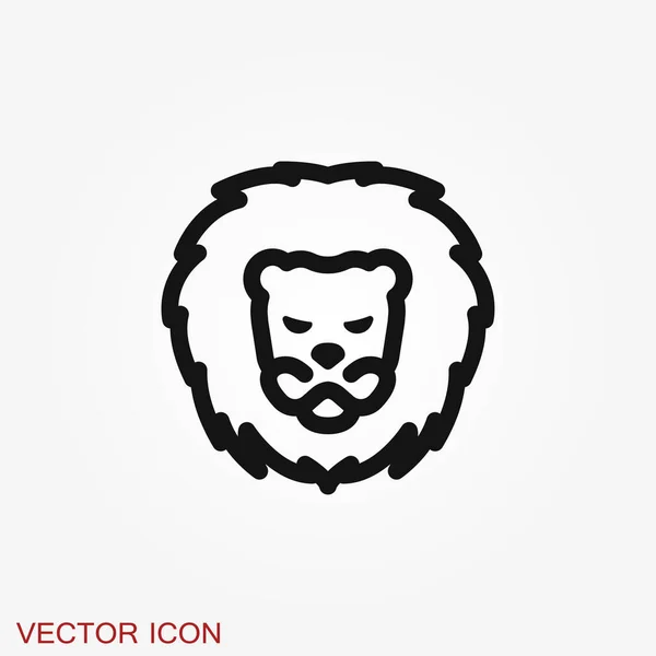 Concept Abstrait Icône Logo Vectoriel Lion Les Idées Clés Sont — Image vectorielle