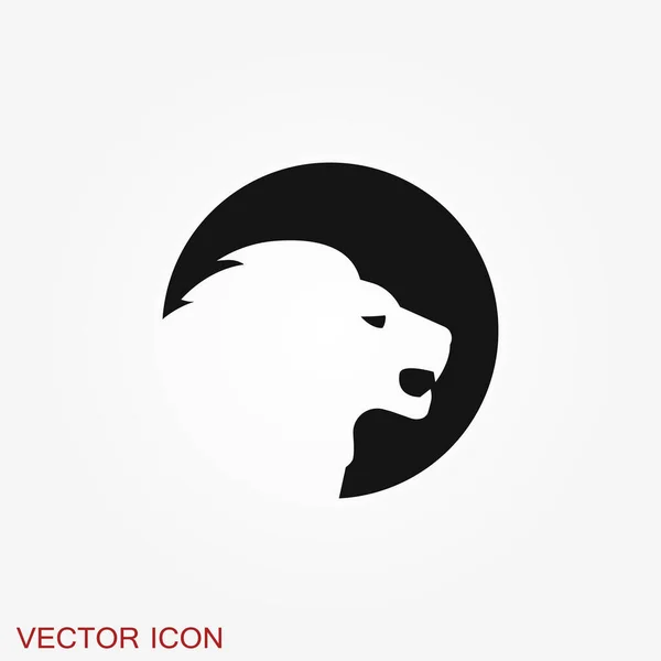 Concepto Icono Logotipo León Vector Abstracto Las Ideas Clave Son — Vector de stock