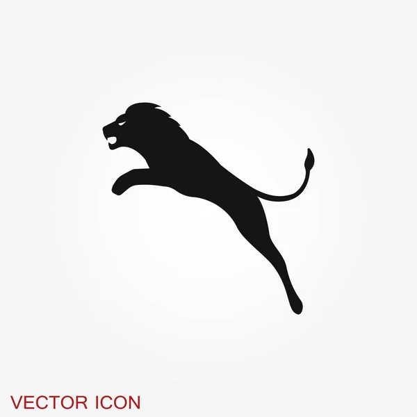 Concepto Icono Logotipo León Vector Abstracto Las Ideas Clave Son — Vector de stock