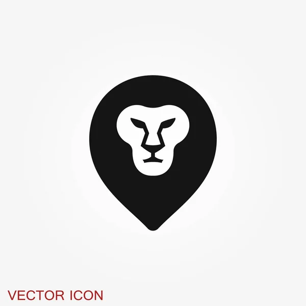 Conceito Ícone Logotipo Vetor Leão Abstrato Ideias Chave Negócio Design — Vetor de Stock