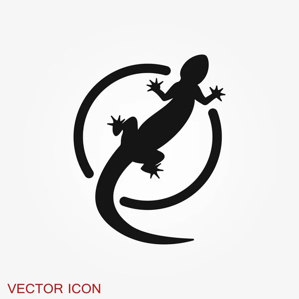 Vector Lizard Symbol Auf Weißem Hintergrund Vector Gecko Für Ihr — Stockvektor