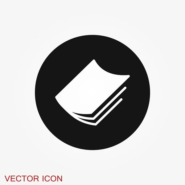 Icono Revista Vector Revista Periódico Símbolo — Vector de stock