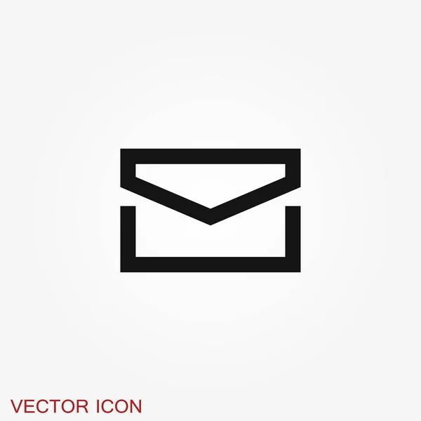 Icono Correo Ilustración Aislada Para Diseño Gráfico Web — Vector de stock