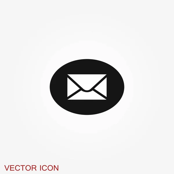 Icono Correo Ilustración Aislada Para Diseño Gráfico Web — Vector de stock