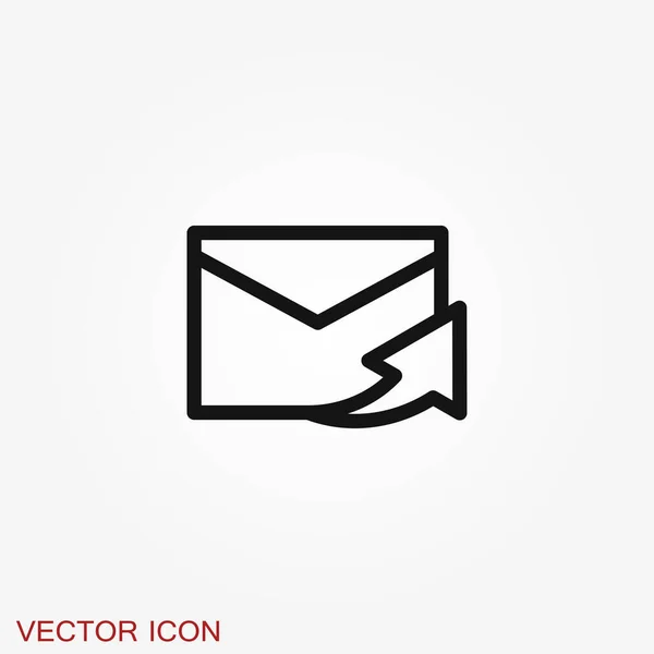 Mail Symbol Illustration Isoliert Für Grafik Und Webdesign — Stockvektor