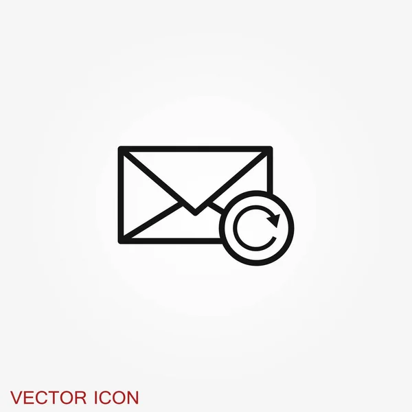 Mail Symbol Illustration Isoliert Für Grafik Und Webdesign — Stockvektor