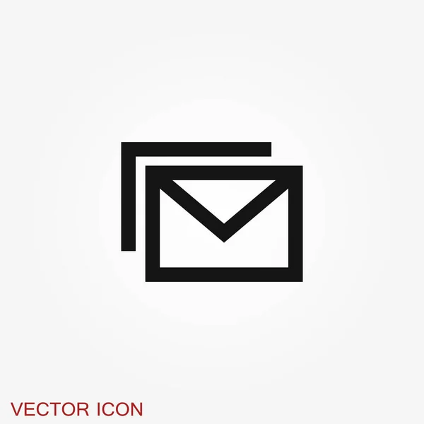 Ikon Surat Ilustrasi Diisolasi Untuk Desain Grafis Dan Web - Stok Vektor
