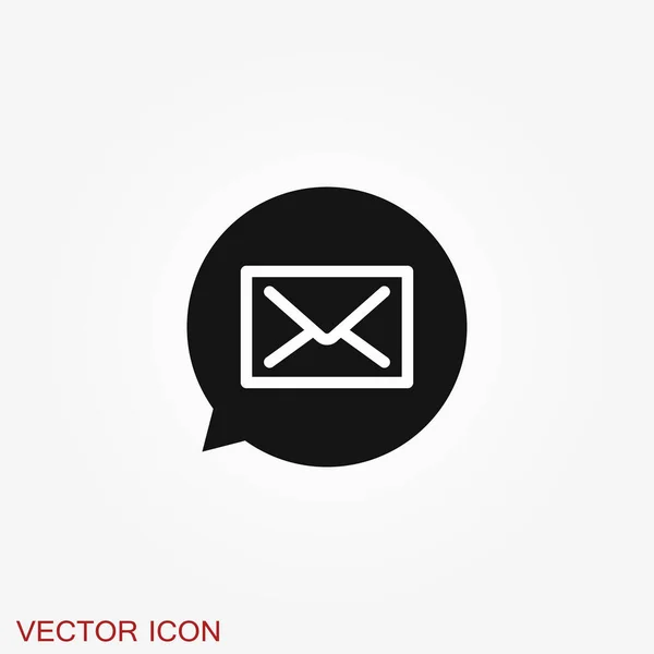 Mail Symbol Illustration Isoliert Für Grafik Und Webdesign — Stockvektor