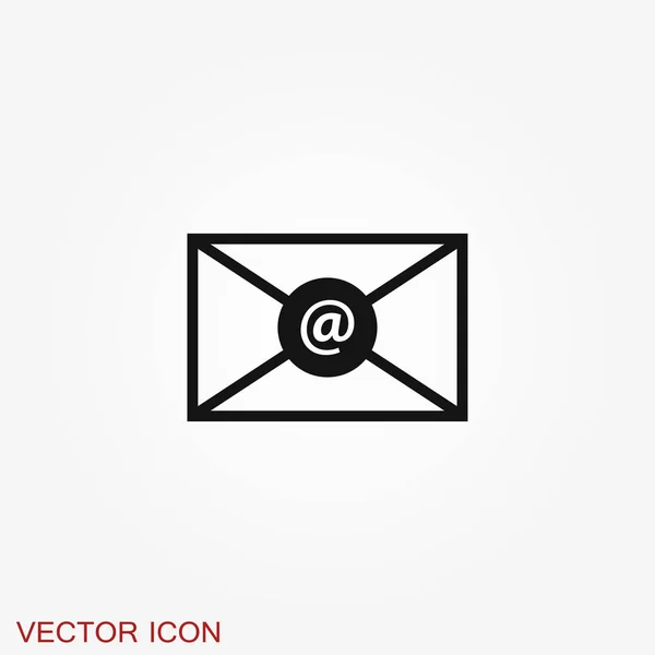 Mail Symbol Illustration Isoliert Für Grafik Und Webdesign — Stockvektor