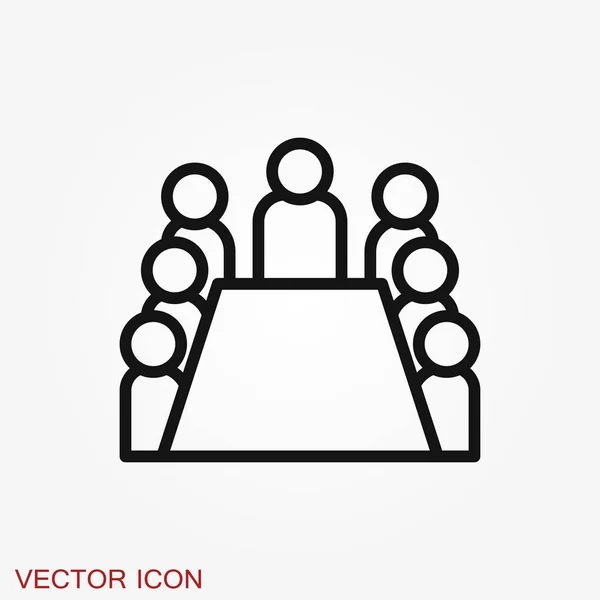 Treffen Ikone Ikonen Des Managements Und Des Personalwesens — Stockvektor