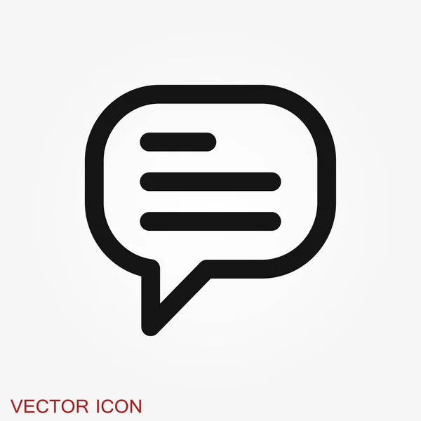 Message Icon Vector Symbol Design — Stock Vector