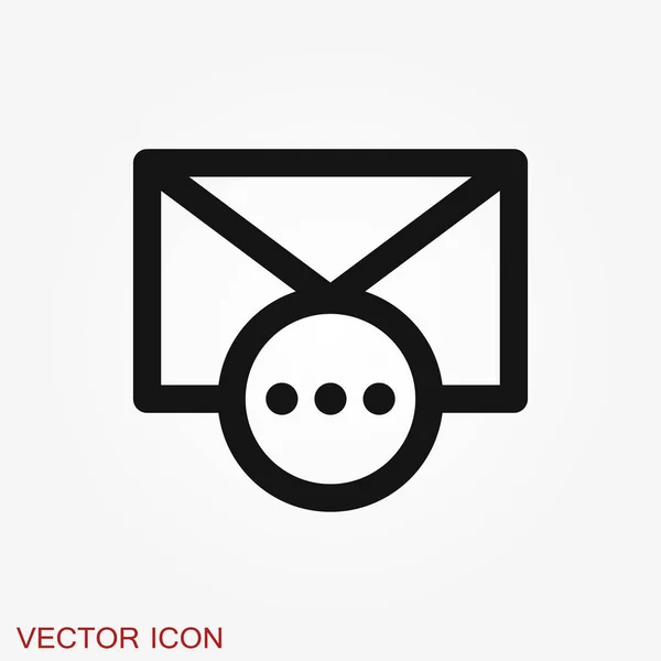 Message Icon Vector Symbol Design — Stock Vector