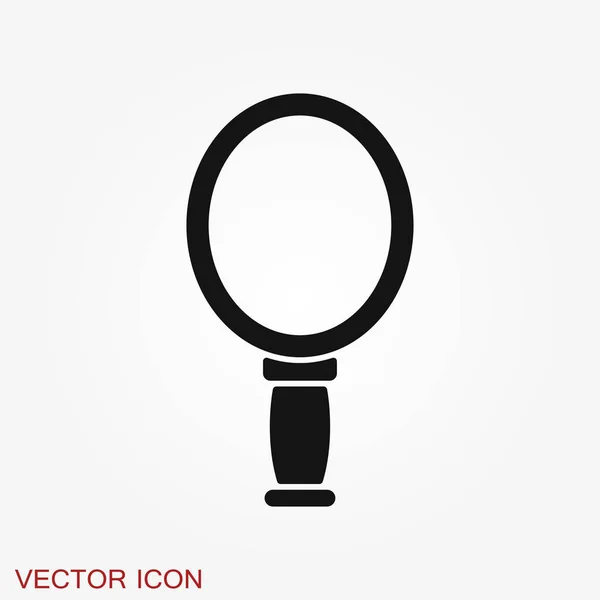 Icono Espejo Aislado Fondo Diseño Para Banner Insignia Logotipo Ilustración — Vector de stock