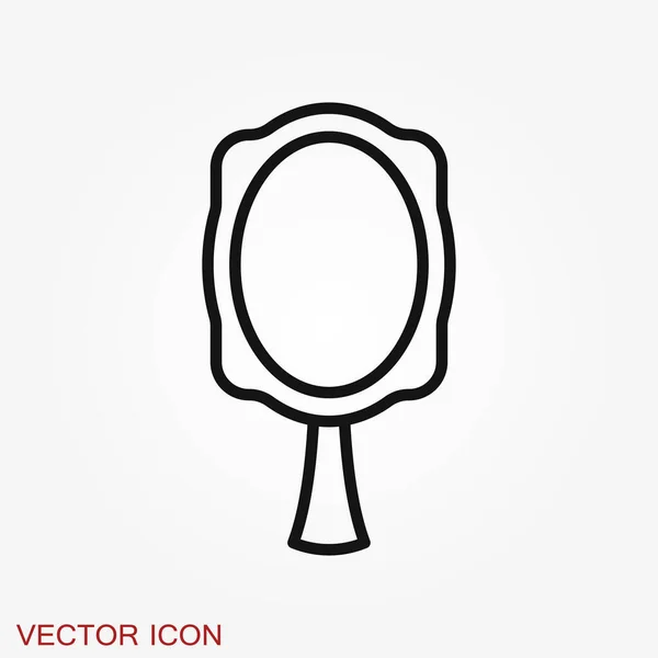 Icono Espejo Aislado Fondo Diseño Para Banner Insignia Logotipo Ilustración — Vector de stock