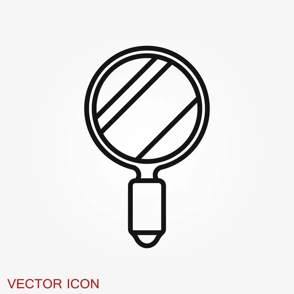 Icono Espejo Aislado Fondo Diseño Para Banner Insignia Logotipo Ilustración — Vector de stock