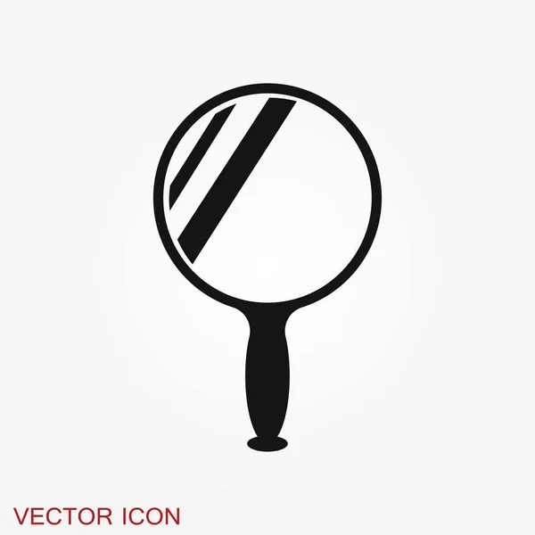 Ícone Espelho Isolado Fundo Design Para Banner Crachá Logotipo Ilustração — Vetor de Stock