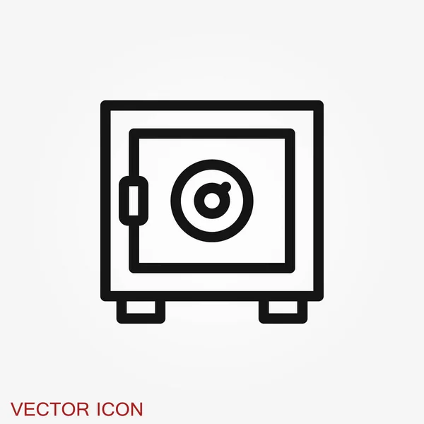 Icono Caja Dinero Diseño Plano Vectorial Moderno Aislado Sobre Fondo — Vector de stock