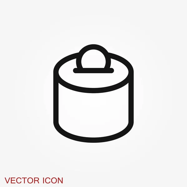 Icono Caja Dinero Diseño Plano Vectorial Moderno Aislado Sobre Fondo — Vector de stock