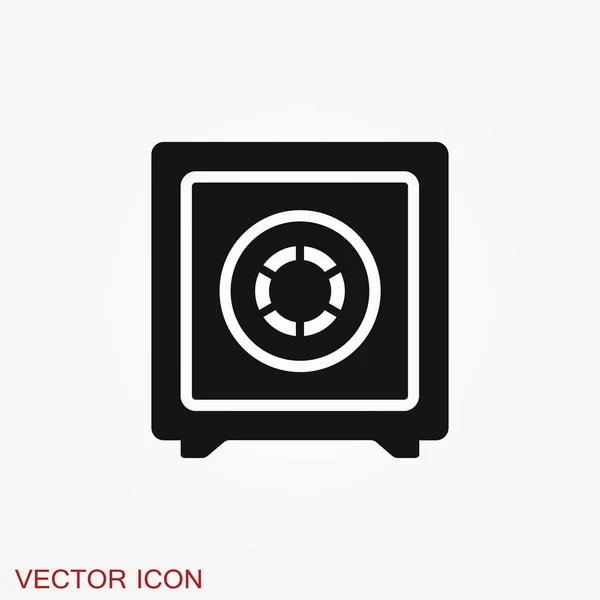 Moneybox Ikon Modern Vektor Lapos Kialakítás Elszigetelt Háttér — Stock Vector