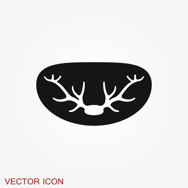 Icône Orignal Sur Fond Symbole Animal — Image vectorielle