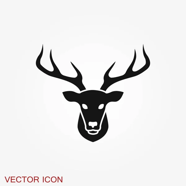 Icono Moose Fondo Símbolo Animal — Archivo Imágenes Vectoriales