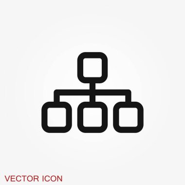 Ağ simgesi vektörü, hesaplama ve bilgisayar ağı sembolü