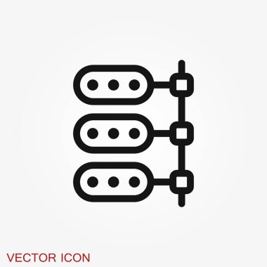 Ağ simgesi vektörü, hesaplama ve bilgisayar ağı sembolü