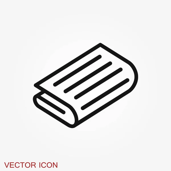 Іконка Газети Символ Новин Плоский Дизайн — стоковий вектор