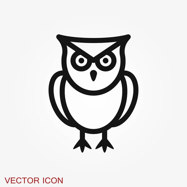 Icono Búho Imágenes Vectoriales Búho — Vector de stock