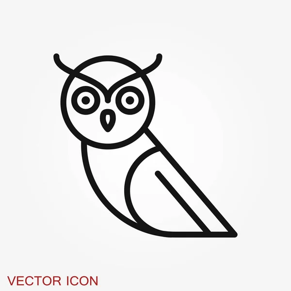 Icono Búho Imágenes Vectoriales Búho — Vector de stock