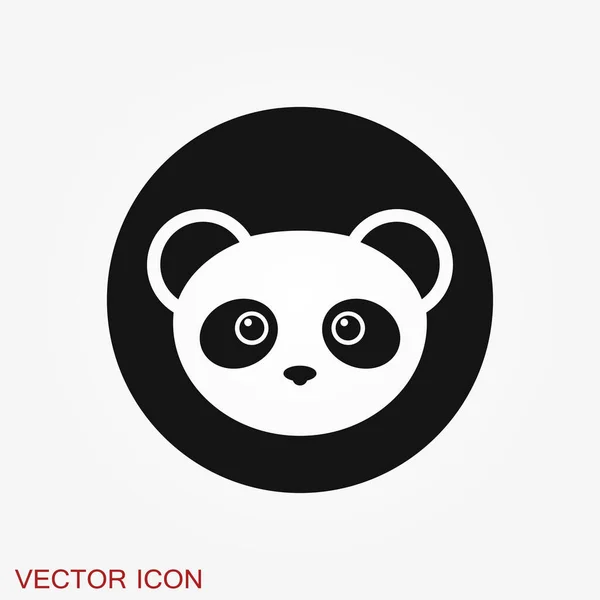 Icône Panda Image Vectorielle Panda — Image vectorielle