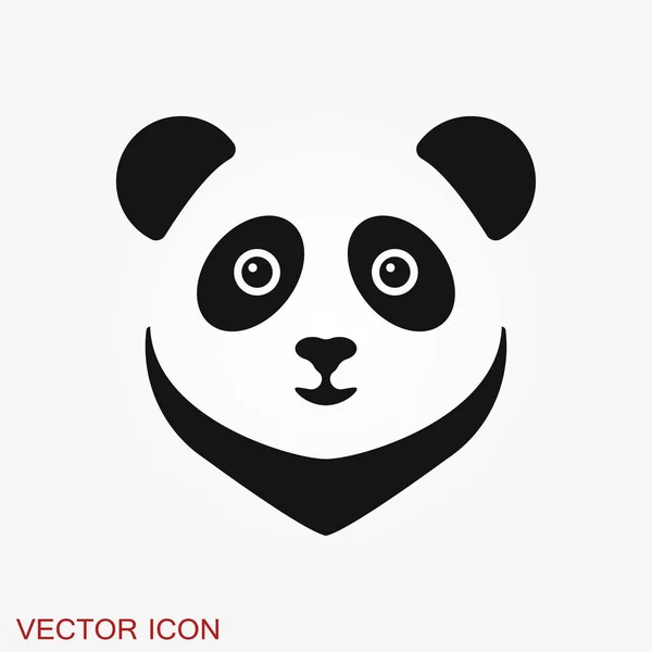 Icono Del Panda Imagen Vectorial Panda — Vector de stock