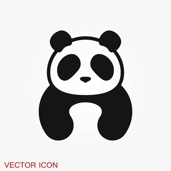Icono Del Panda Imagen Vectorial Panda — Vector de stock