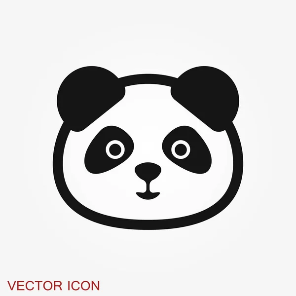 Panda Icon Vector Image Panda — Stock Vector