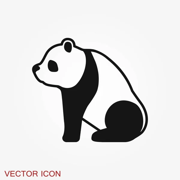 Icône Panda Image Vectorielle Panda — Image vectorielle