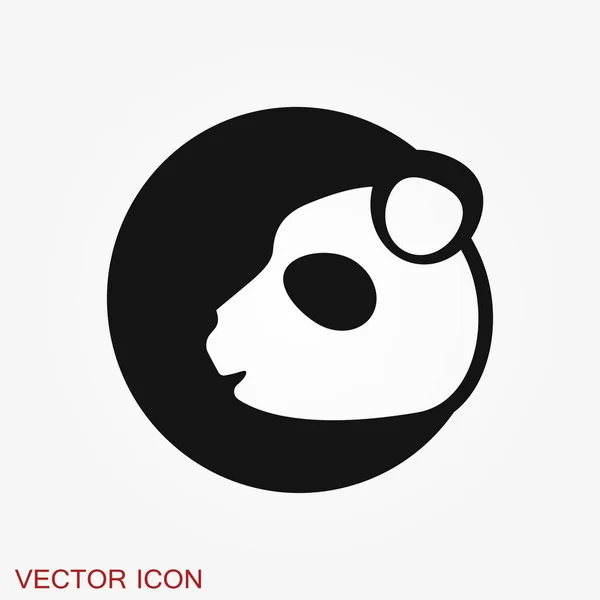 Icono Del Panda Imagen Vectorial Panda — Vector de stock