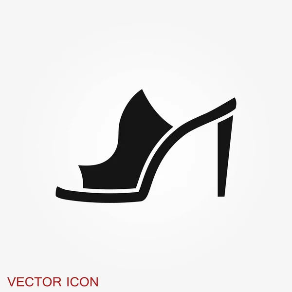 Icono Peep Toe Ilustración Tacones Altos Ilustración Zapatos Icono Zapatos — Vector de stock