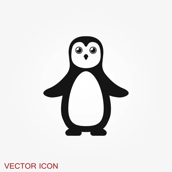Значок Пингвина Абстрактные Птицы Белом Фоне — стоковый вектор