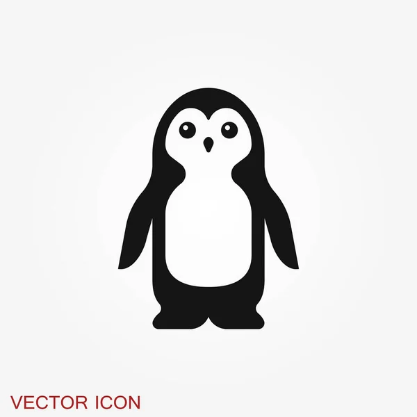 Pinguin Symbol Abstrakte Vögel Auf Weißem Hintergrund — Stockvektor
