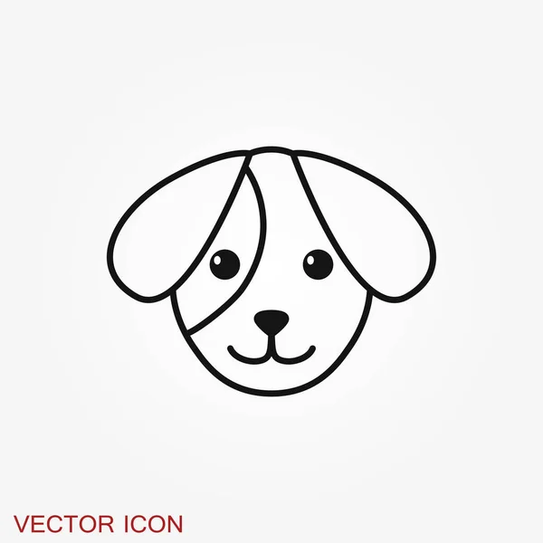 Ícone Cachorro Símbolo Cão Elemento Vetorial Para Projeto — Vetor de Stock