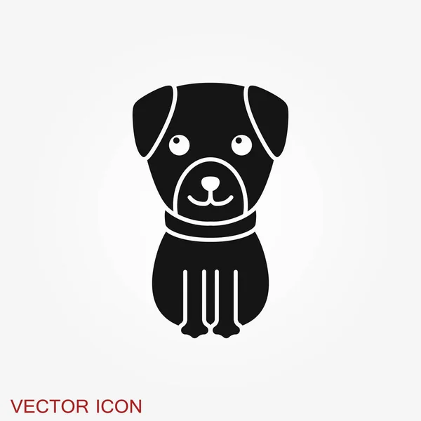 Ícone Cachorro Símbolo Cão Elemento Vetorial Para Projeto — Vetor de Stock