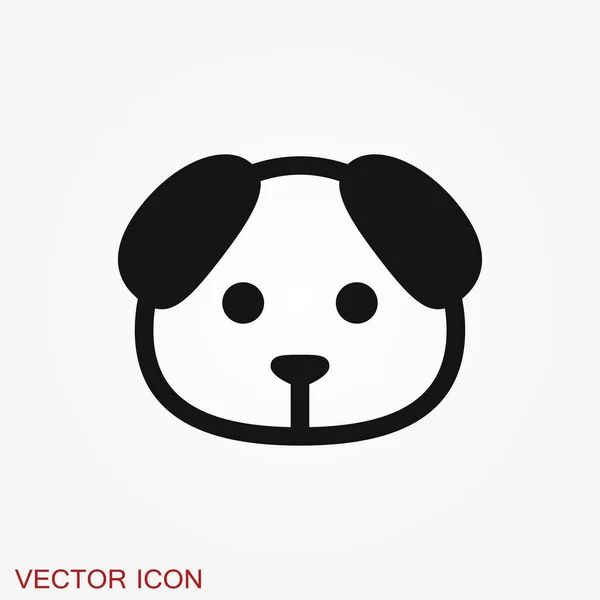 Icono Cachorro Símbolo Perro Elemento Vectorial Para Diseño — Vector de stock