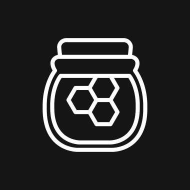 Bal simgesi vektörü, bal simgesi ile izole edilmiş nesneler