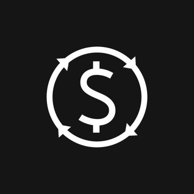 Grafik büyüme grafik vektörü simgesi arkaplanda izole edildi