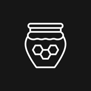 Arka planda başlık izole edilmiş Jar vektör simgesi