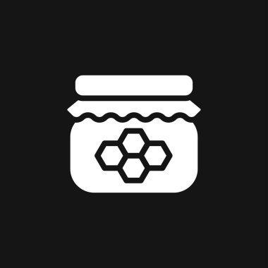 Arka planda başlık izole edilmiş Jar vektör simgesi