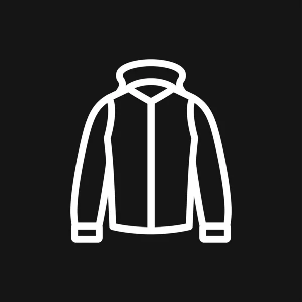 ジャケットアイコン 背景に服アイコンベクトル — ストックベクタ