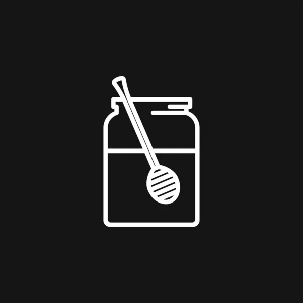 배경에 캡분리 Jar Vector Icon — 스톡 벡터