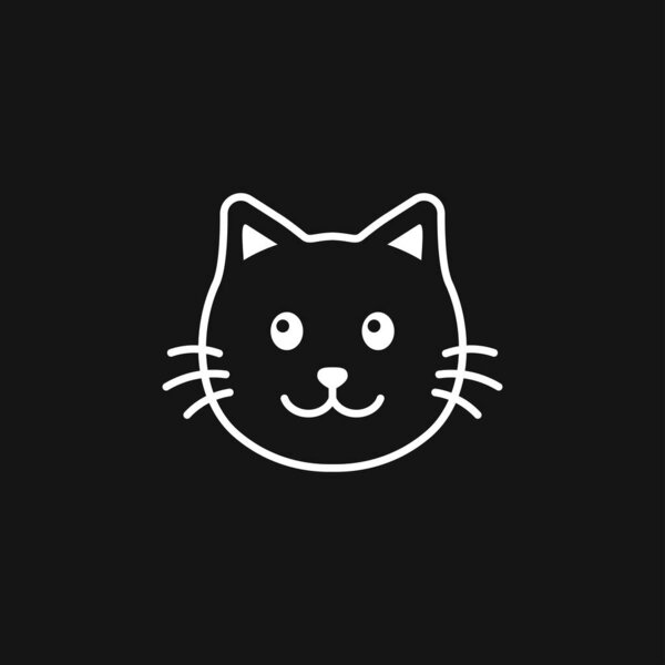 Икона кота. Икона Китти Вектор. Символ кота на заднем плане
